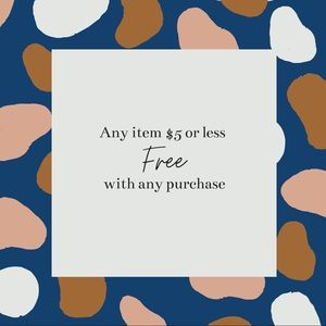 Free Item with Every Purchase
